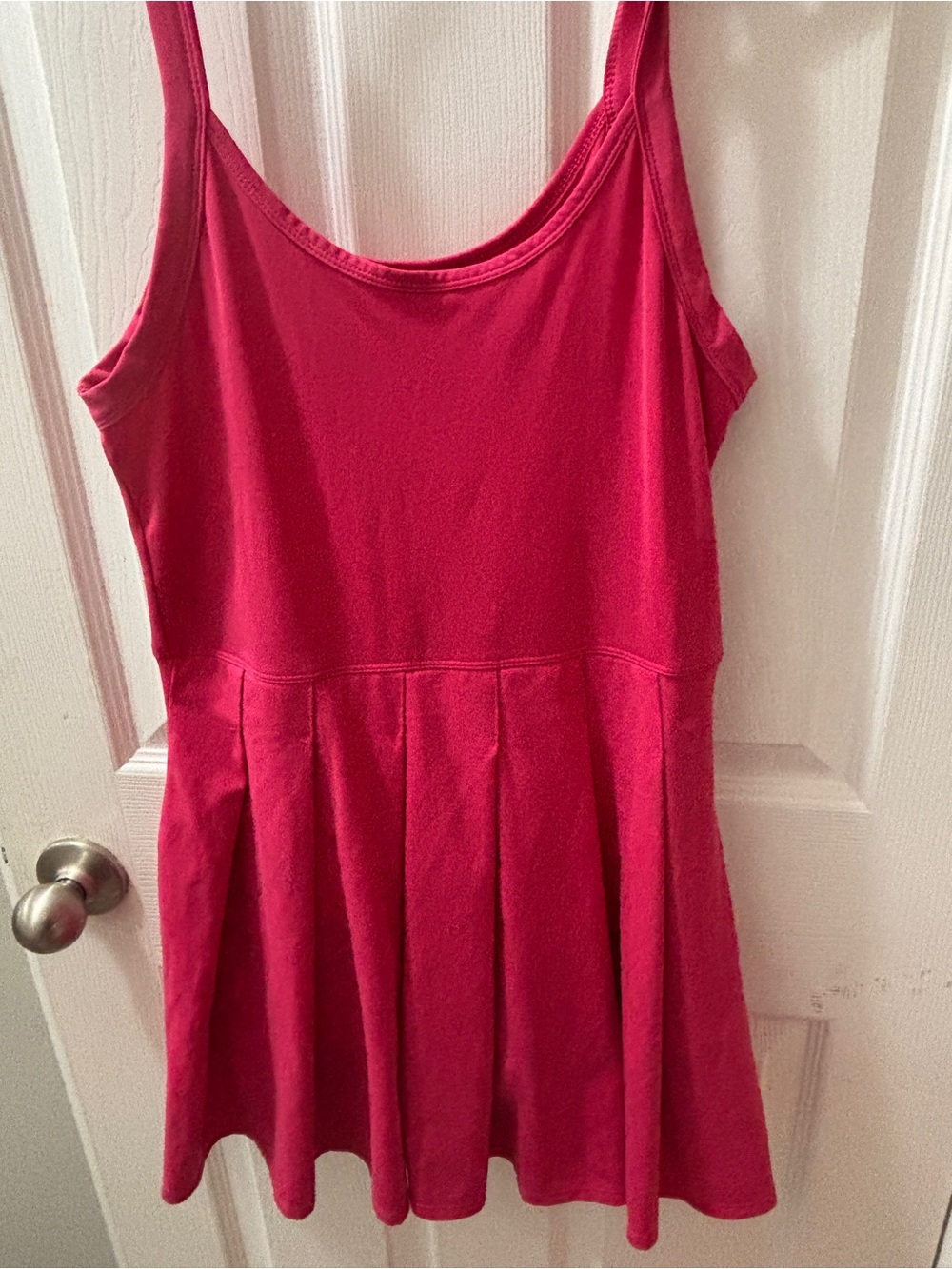 Velocity Hot Pink Sleeveless Skater Dress